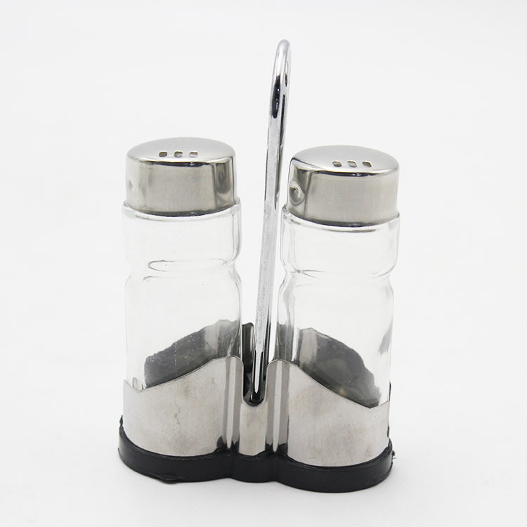 Elegant Glass Spice and Condiment Bottle Set for Kitchen Storage