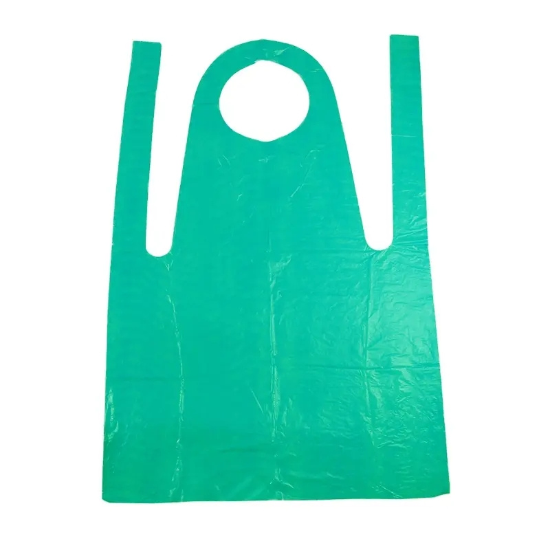Disposable Plastic LDPE Apron Polyethylene Apron Blue or White for Food Handling