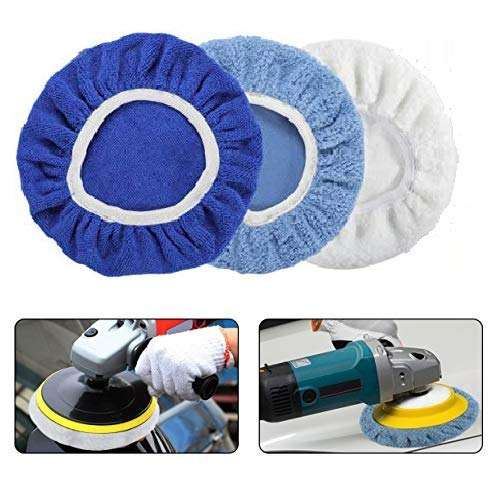 Custom Car Detailing Kit Buffer Bonnets 9PCS Polishing Pads Bonnet Car Buffer Bonnet Car Wax Cover Kit