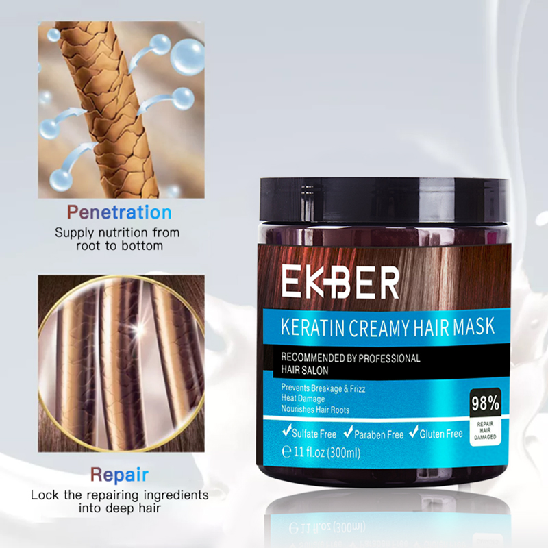 Wholesale Price Professional Salon Ginger Coconut Oil Treatment Hair Care Collagen Keratin Hair Mask