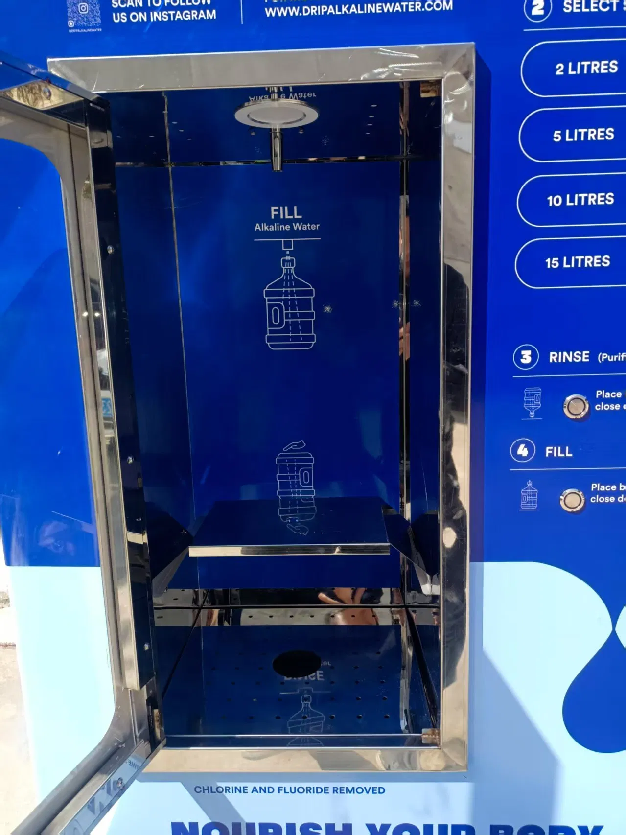 Reverse Osmosis Purified Drinking Vending Machine
