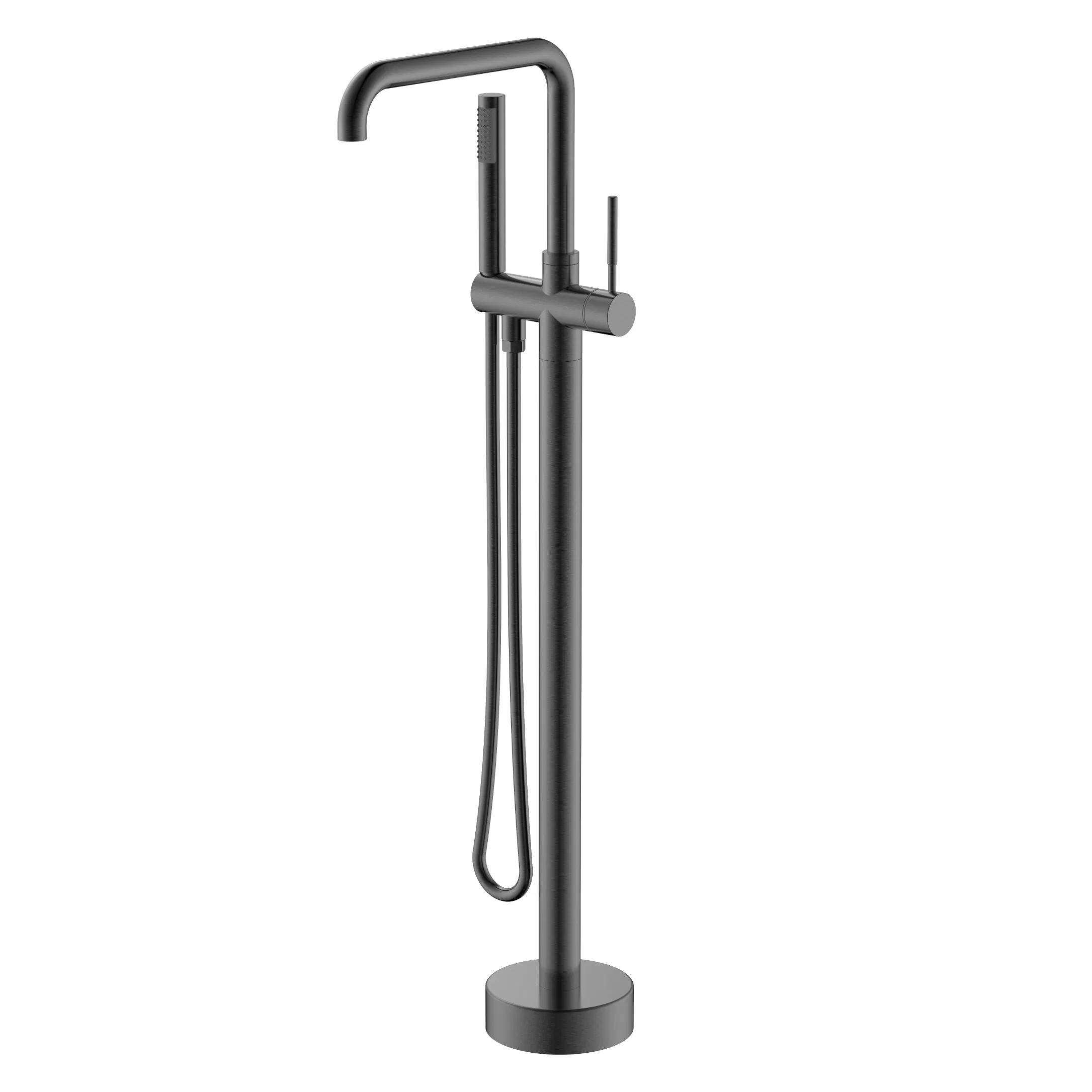 Смеситель для ванны напольный, сталь 304, водопад