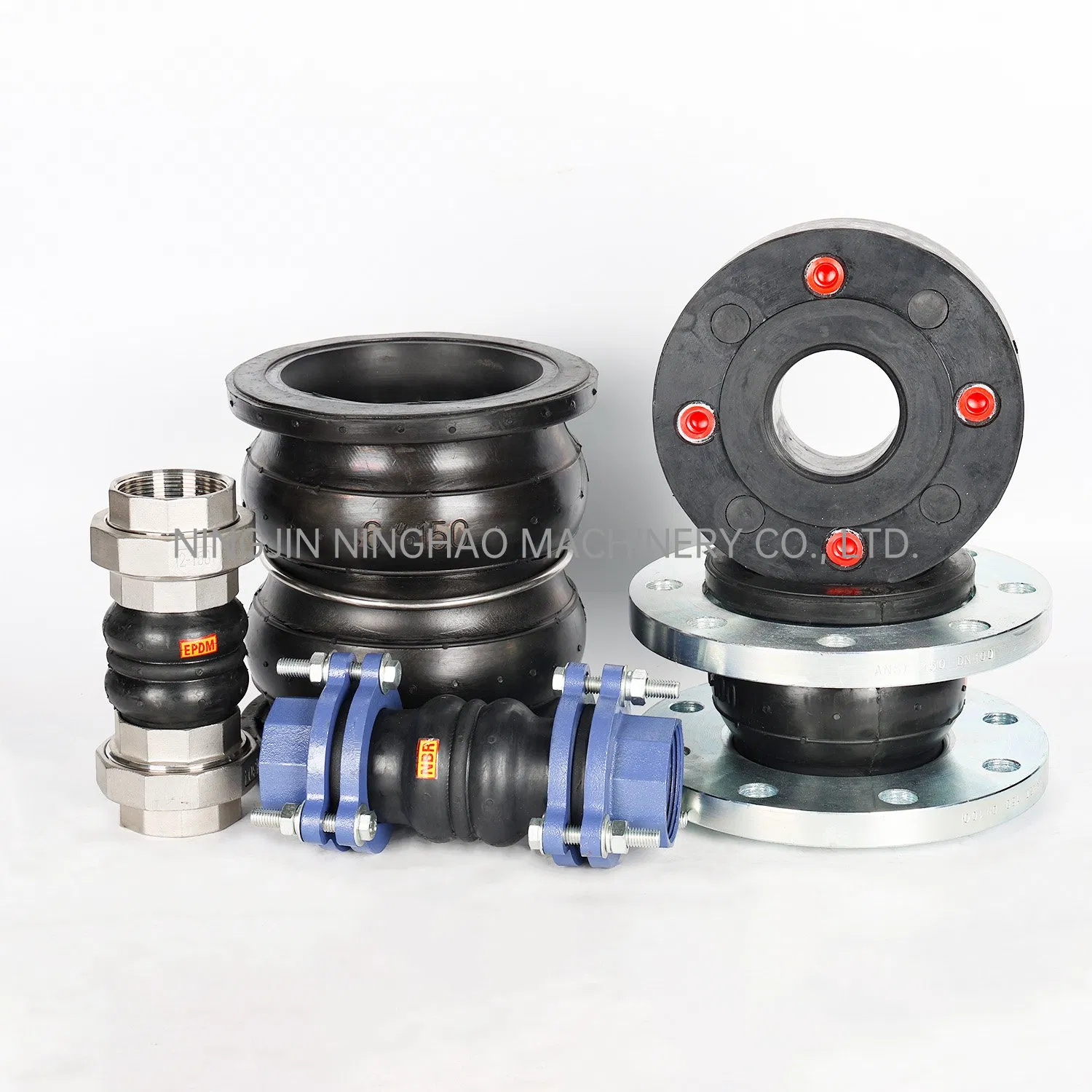 Stainless Steel Flanged Union Connection Flexible Rubber Expansion Joints for Pipes