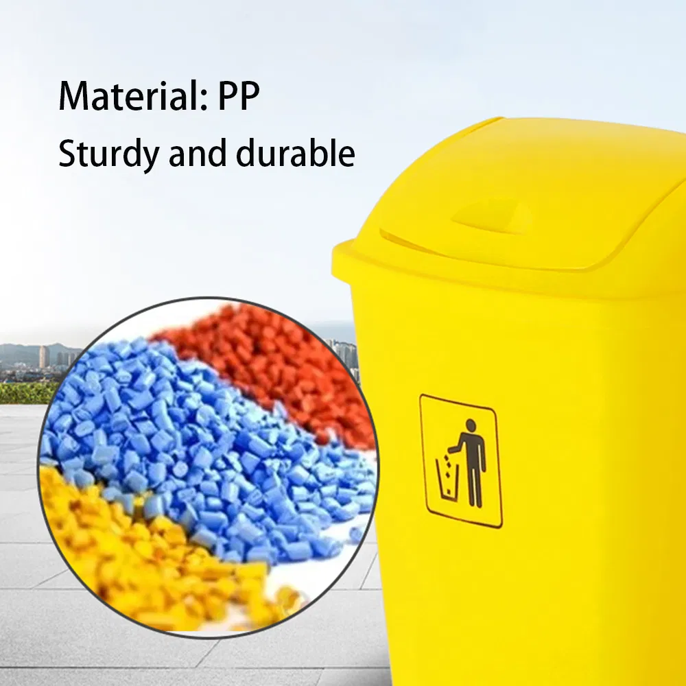 Уличная пластиковая урна с крышкой 30/45/60 литров