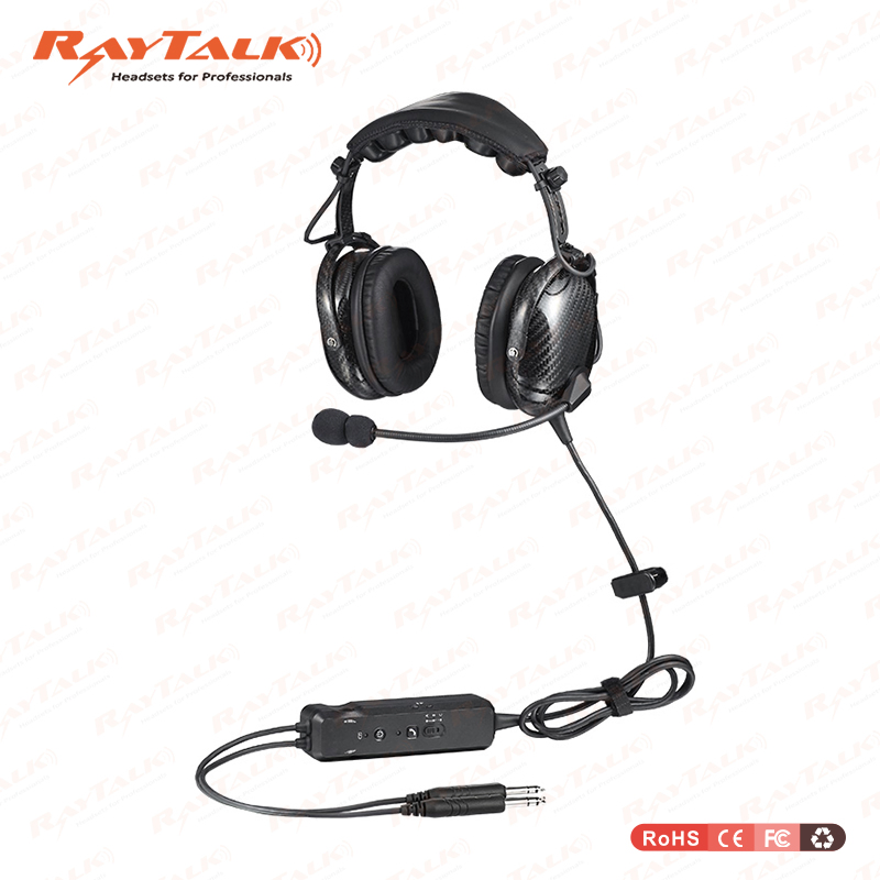 Real Carbon Fiber Pilot Anr Wireless Headset pH-400A-Ga/Anr/Bt/Sc