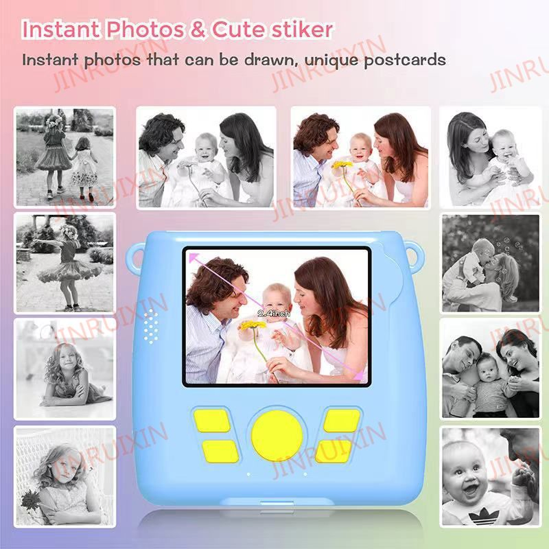Cross-Border New Smart Children's Camera Cartoon Camera Birthday Gift Thermal Printing Camera