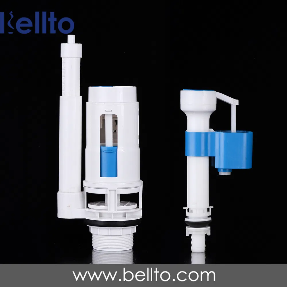 Good Material ABS+POM Flush Fitting Inlet Valve and Outlet Valve for One Piece Toilet