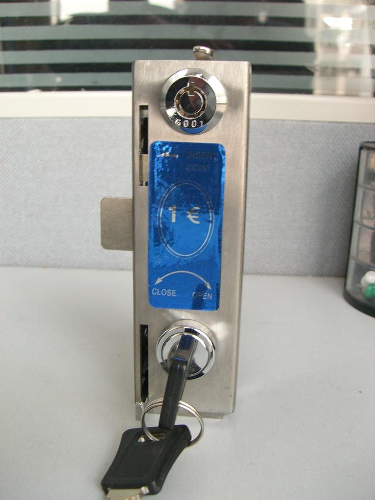 Coin Operated Lock, Locker Lock, Coin Lock, Door Lock, Euro Coin Lock