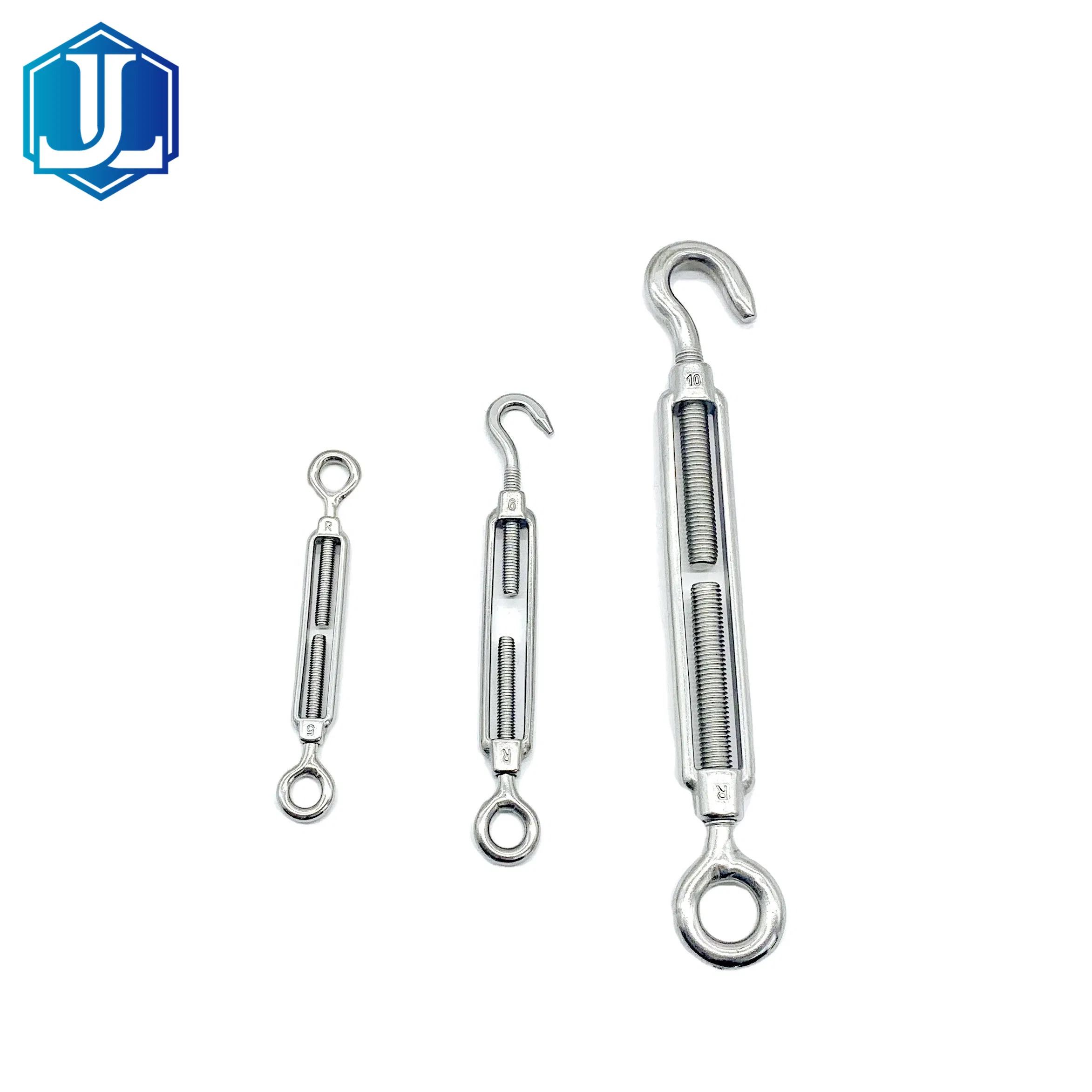 304 /316 Stainless Steel European Type Open Body Hook Eye Turnbuckle