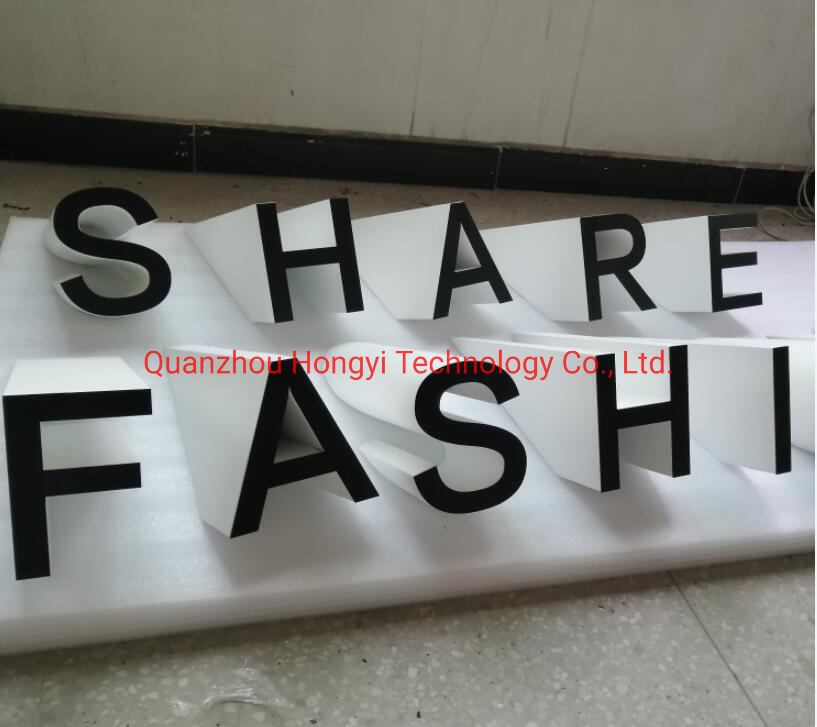 Oblique LED 3D Letter Sign Engraved Backlit Channel Letters Sign LED Channel Frontlit Letter Sign