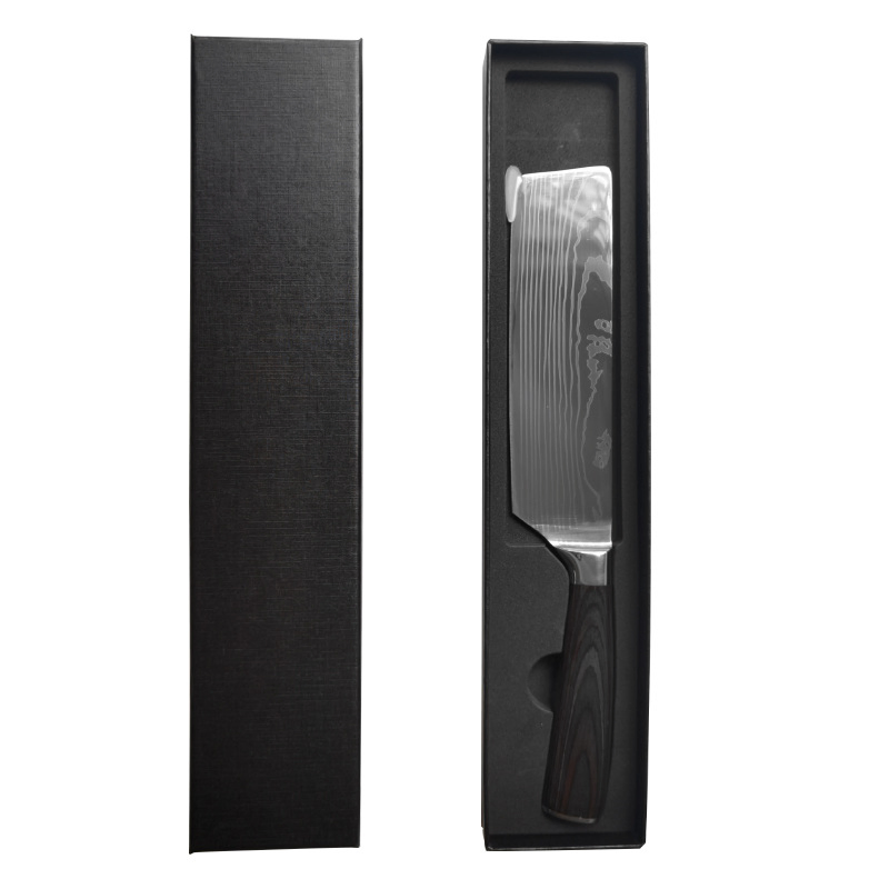 Kitchen Knife Damascus 3Cr13 Cuchillo De Cocina Knife with Laser Pattern