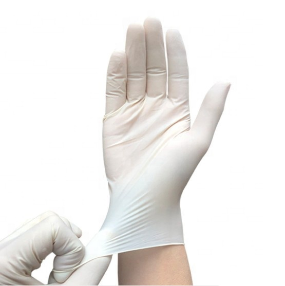 Disposable Medical Household White Disposable Vinyl Latex Working Gloves