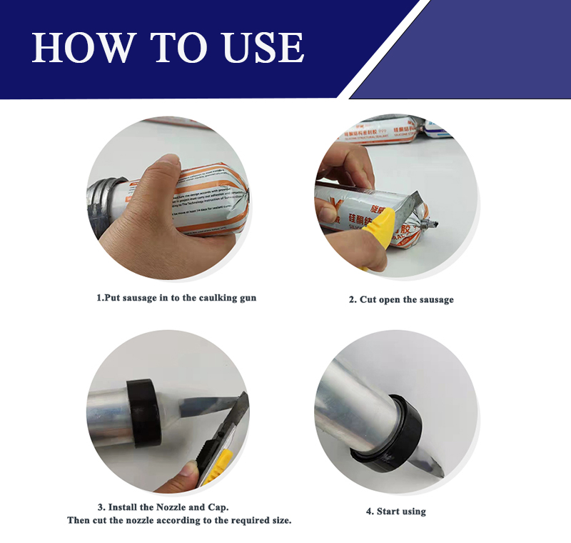 Structural Glazing Silicone Sealant One-Component Neutral Curing Structural Adhesive