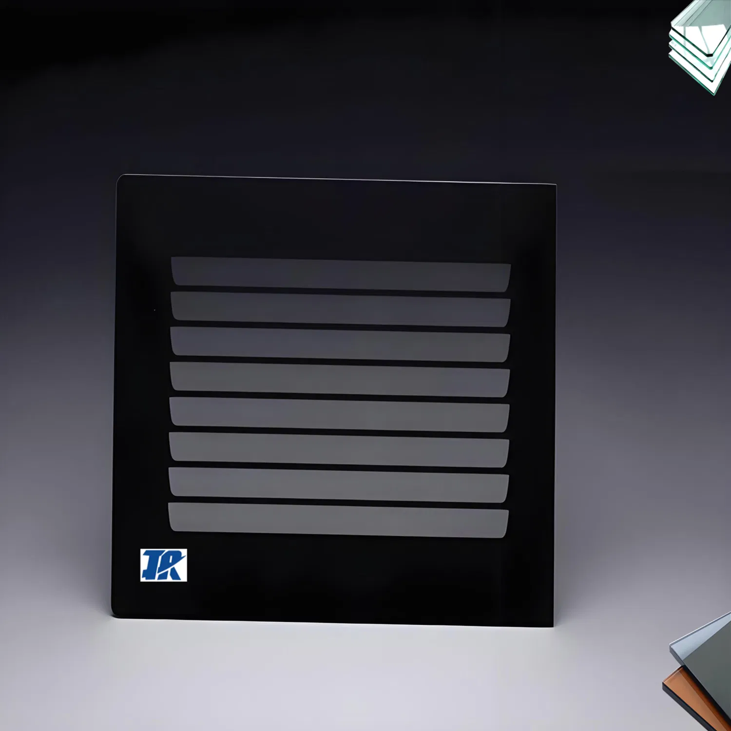 Designed Logo Tempered Coated Glass for Microwave Oven Front Door