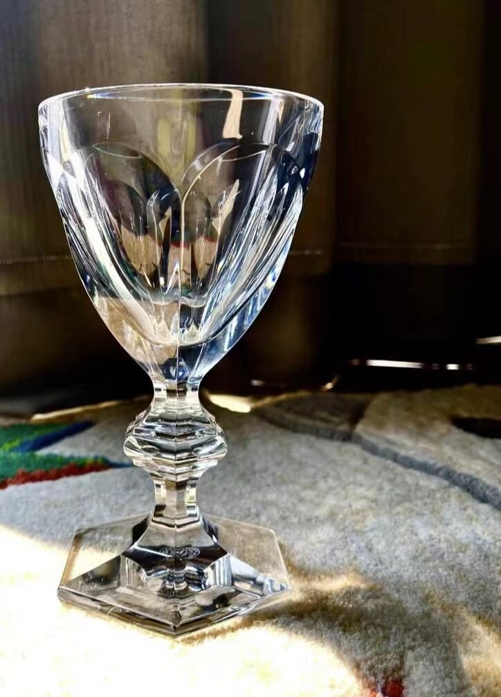 High Quality Crystal Glass Baccarats Wine Cup Bottle Gift Box Geometric Bottom Design Multi-Color for Home Party Thin Feature