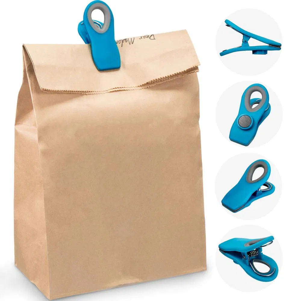 Magnetic Sealing Food Clips Plastic Bag Sealing Clips for Food and Kitchen Storage