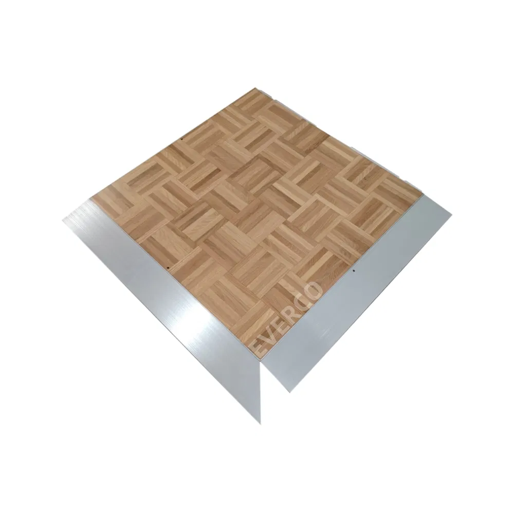 3FT/4FT Oak Wooden Portable Cam-Lock Mobile Dance Floor for Rental Company Hotel Events Flooring