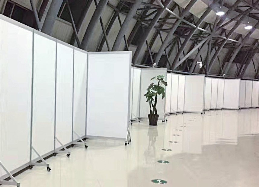 China Factory Easy Asembled Movable Printing Fabric Display Walls