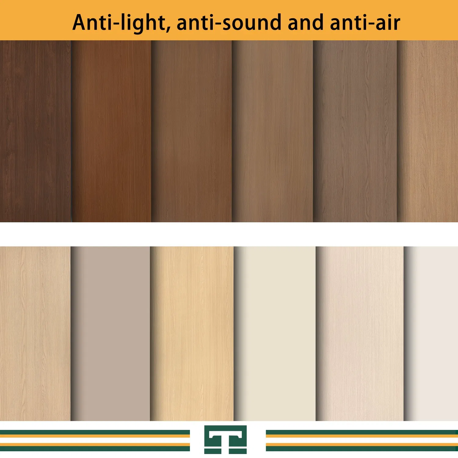 Modern Interior Room Main High Quality Wooden Double Leaf Solid Wood Security WPC PVC Soundproof Sliding Entry Carbon Crystal Waterproof Fire Rated House Door