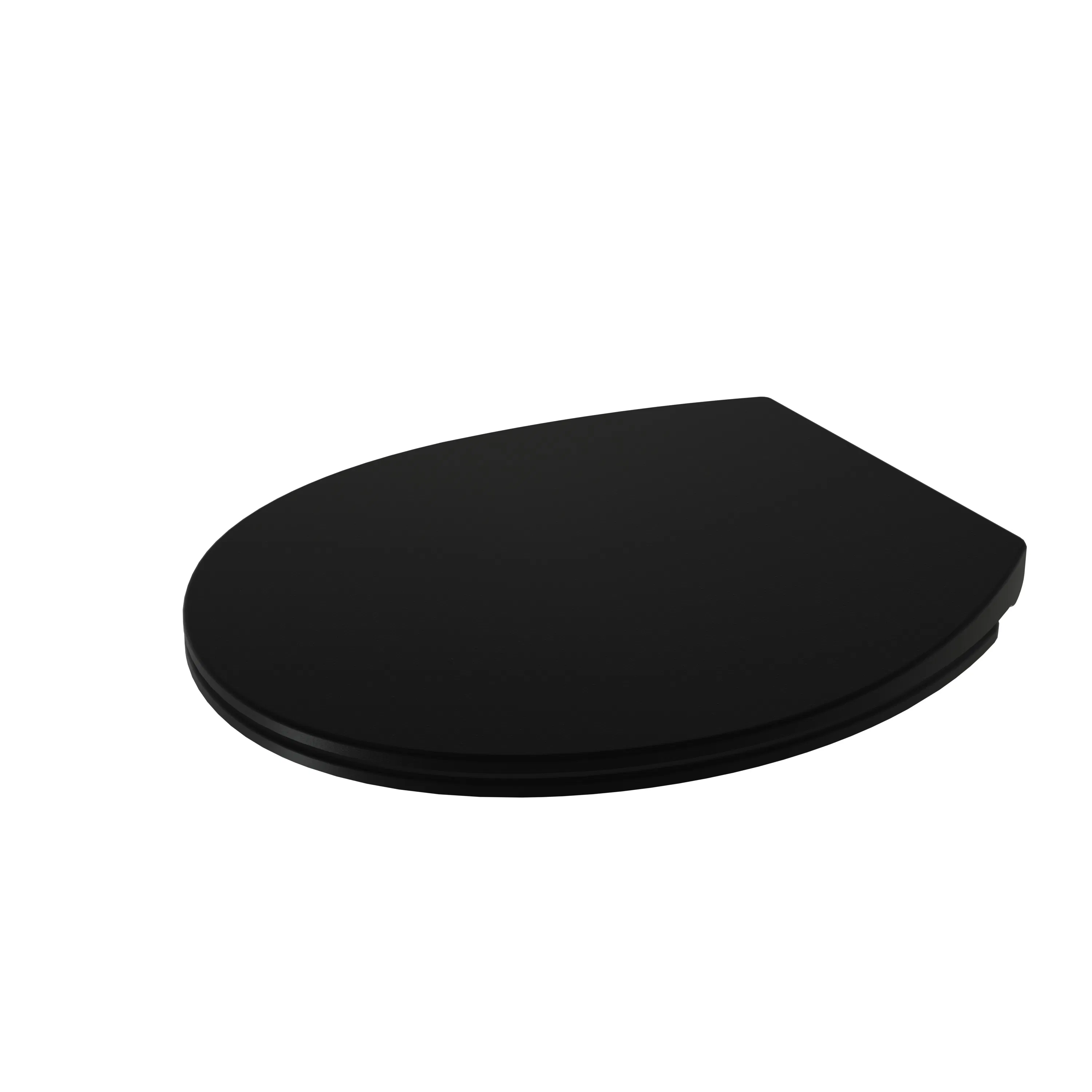 Matt Super Ultra Slim Design Fits Most EU Pans Black Toilet Seat