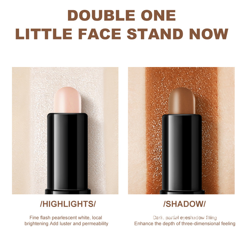 3D Brightening Concealer: Double-Head Face Repair Stick (Logo-Free) Concealer