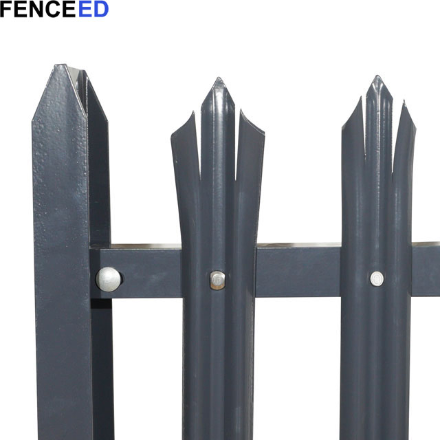 Powder Coated and HDG Steel W Pale Palisade Fencing Manufacturer