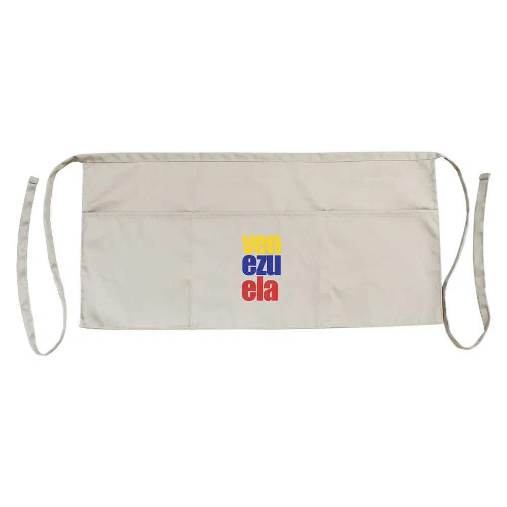 Stylish Custom Logo Waist Apron for Chefs and Waitstaff Use