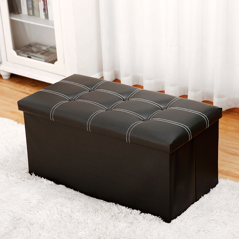 Hot Home Leather Folding Sofa Multi-Colour Multifunctional Storage Leather Stool