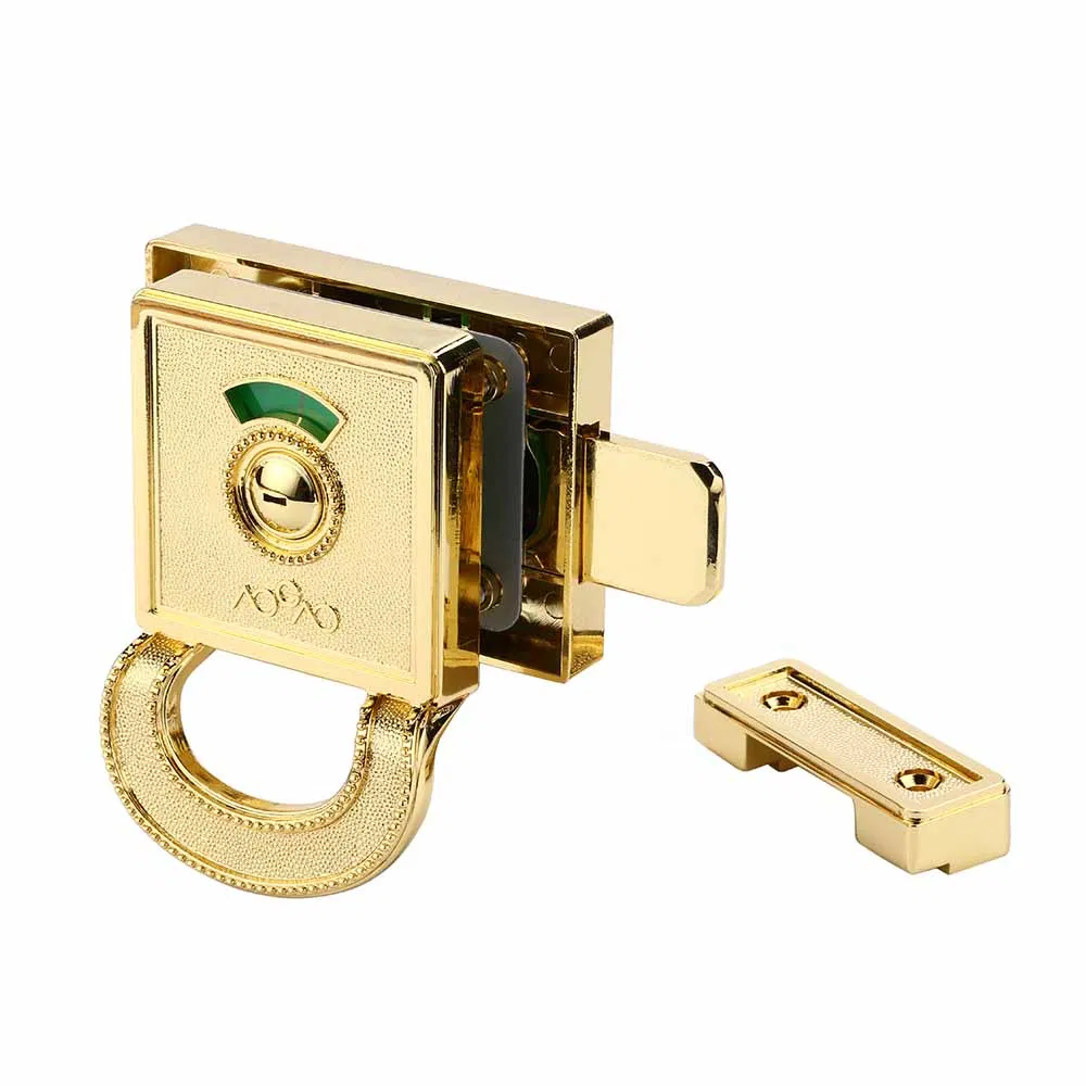 Golden Color Fashion New Design Shower Partition Door Lock