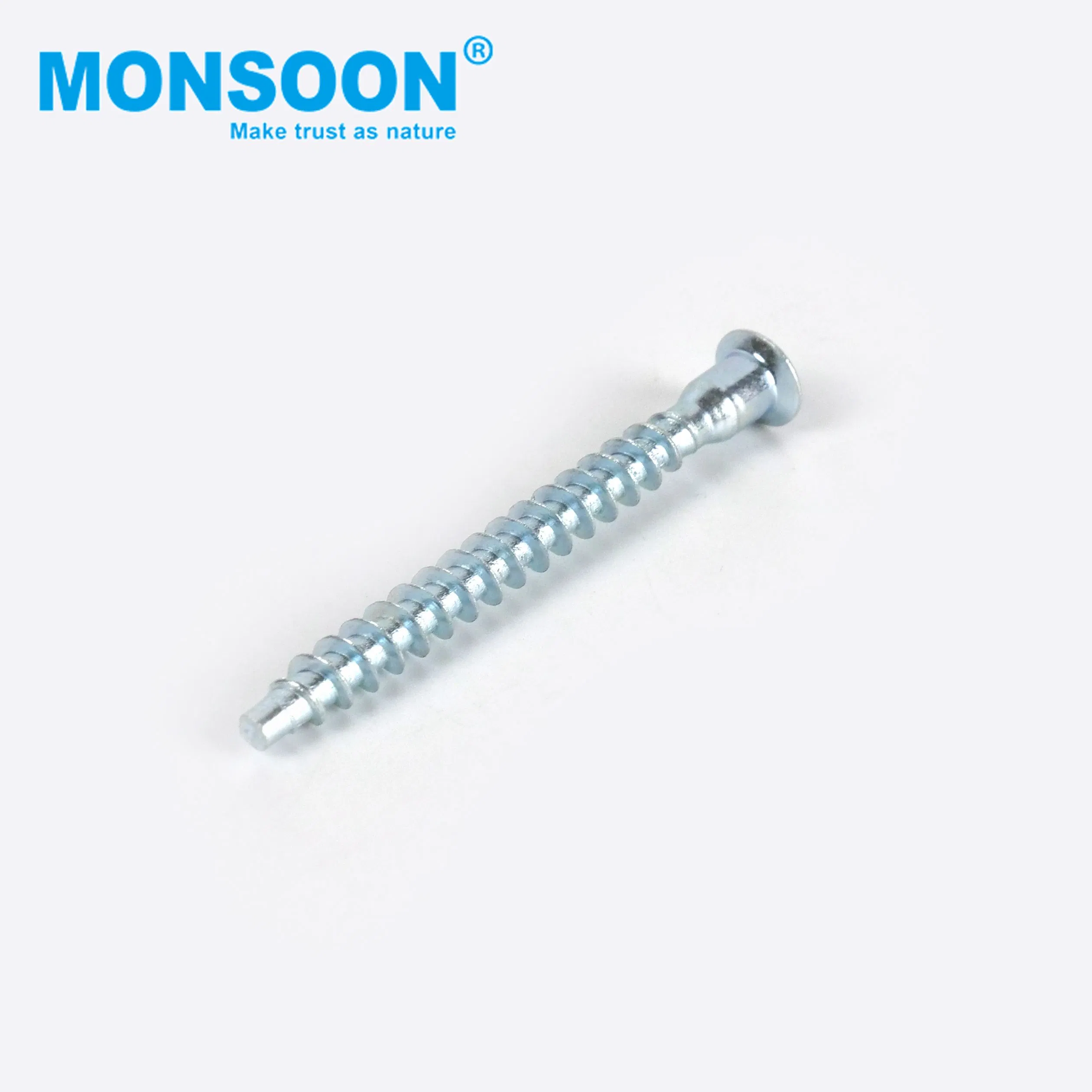 Конфирматные винты с шестигранной головкой, синее покрытие