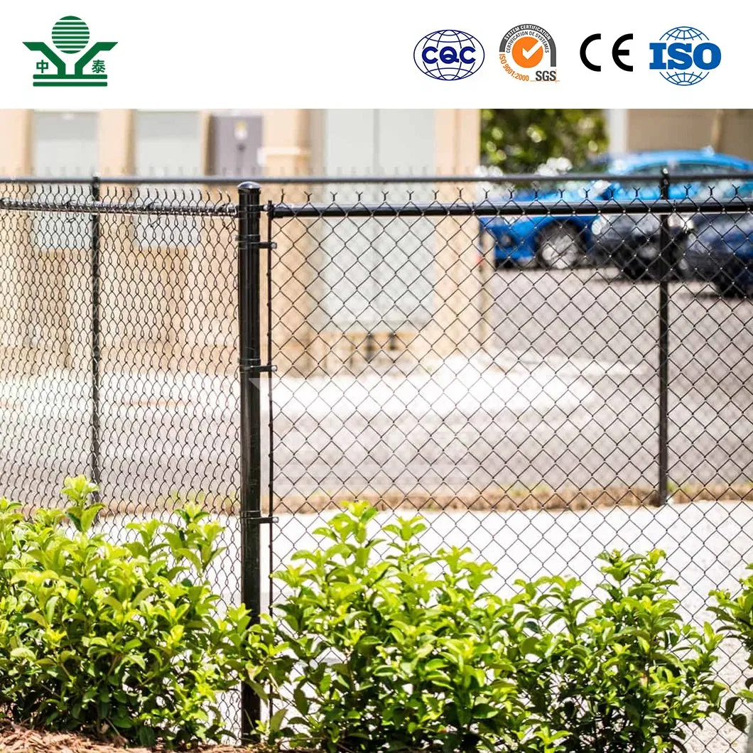 Zhongtai 8 FT Chain Link Fence China Suppliers 1.2 M Diamond Mesh 50mm X 50mm Mini Diamond Mesh Stadium Chain Link Fence