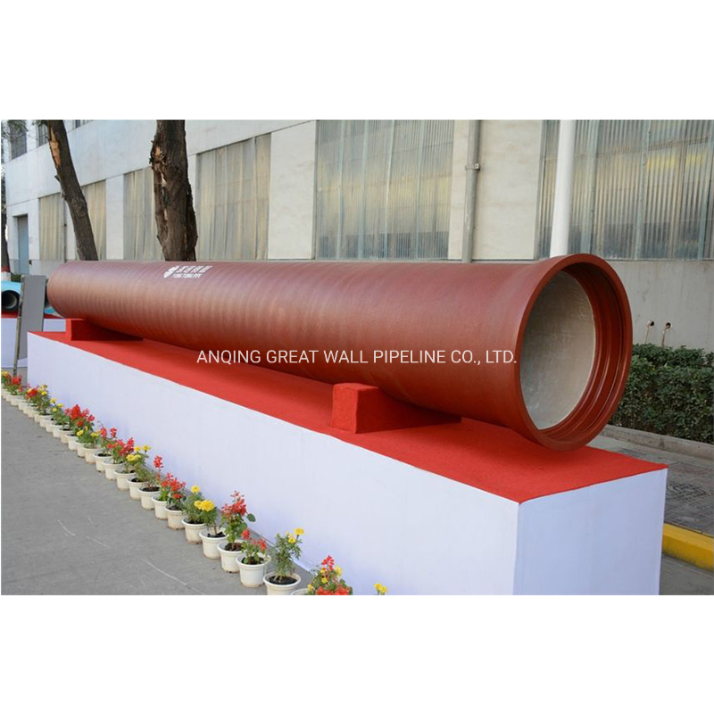 Premium ISO2531 Red Fusion Bonded Epoxy Coating Ductile Iron Pipe