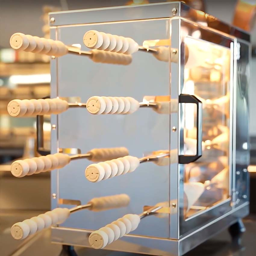 Kurtos Kalacs Chimney Cake Grill Bakery Machines Cake Commercial Baking Oven