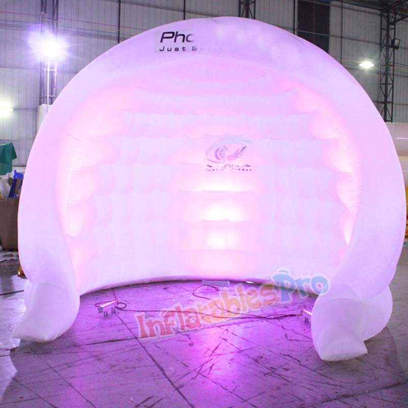 All White 3 Person Cave Inflatable Tent for Desert
