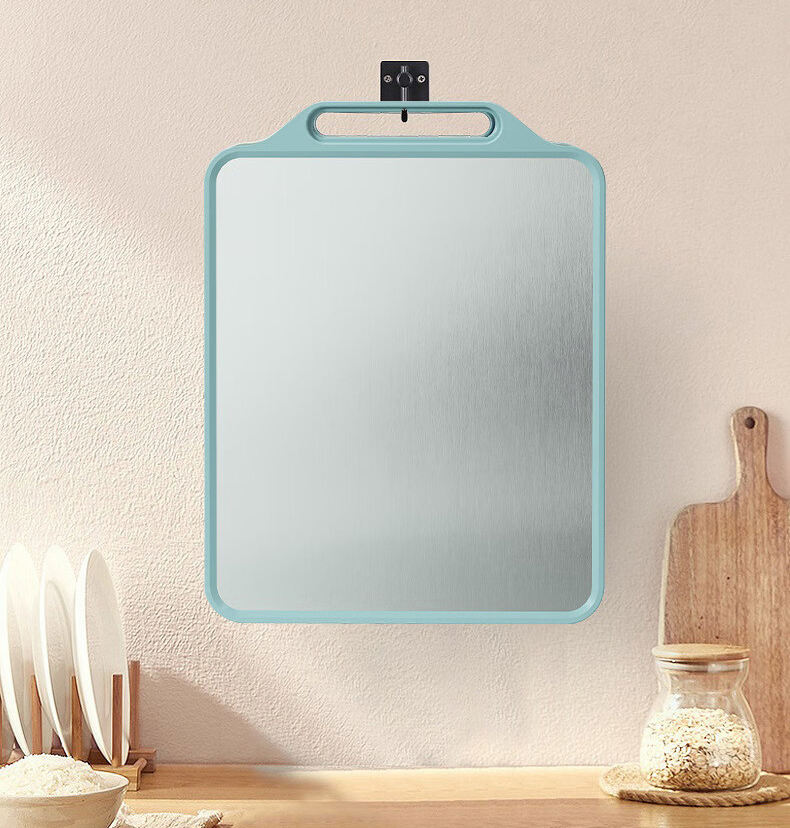 Household Double-Sided Anti-Slip and Mildew-Proof Cutting Board Kitchen Fruit Antibacterial Stainless Steel Wholesale