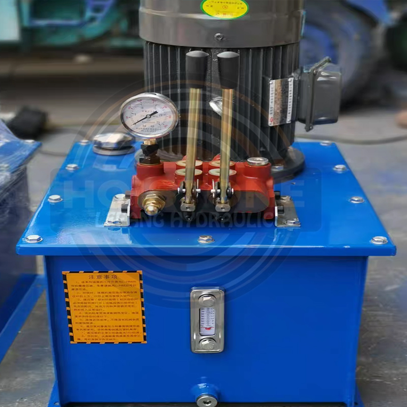 Мобильная гидравлическая станция с ручным клапаном