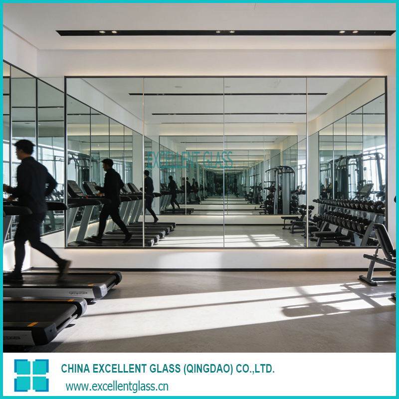 Ultra-Thin Frameless Mirror - High Definition Silver Coated Glass Mirror with Smooth Edge