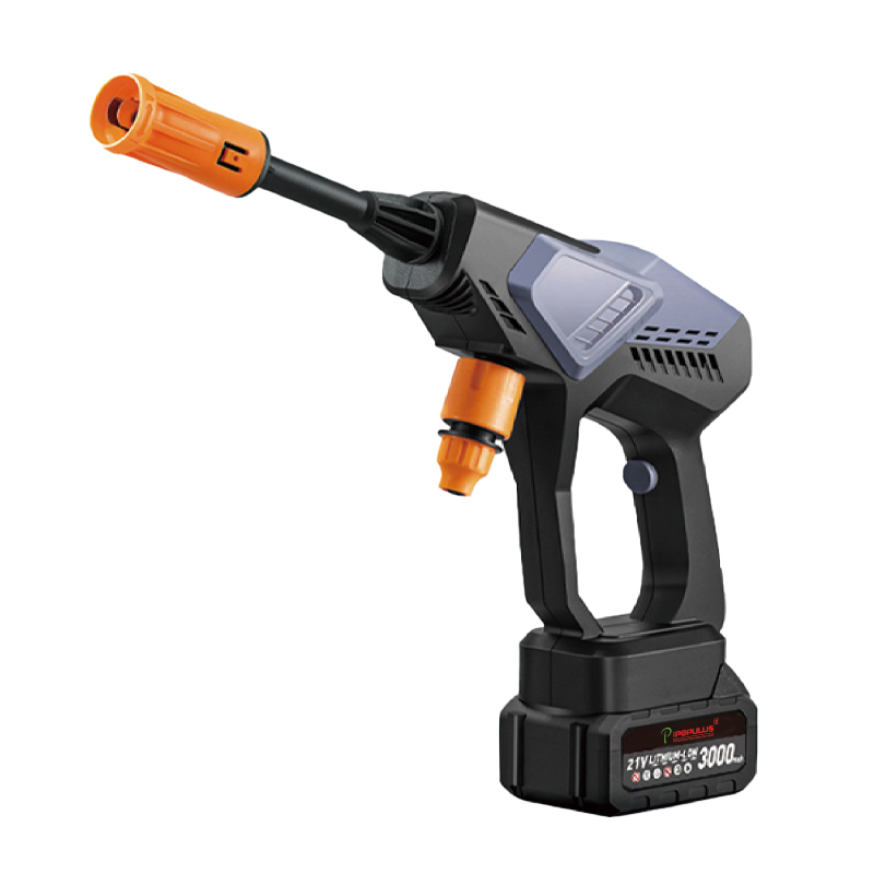 21V Cordless High Pressure Car Washer Gun 6-8m 380W Portable Electric Water Jet Cleaner for Car Garden Washing Populius