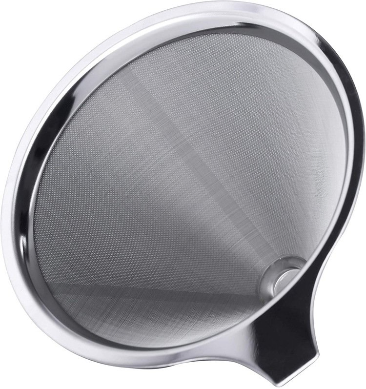 Pour Over Stainless Steel Metal Wire Mesh Manual Cone Shaped Strainer Dripper Coffee Filter