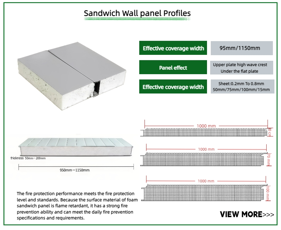 EPS Sandwich Panel for Garage Wall and Roof Assembly
