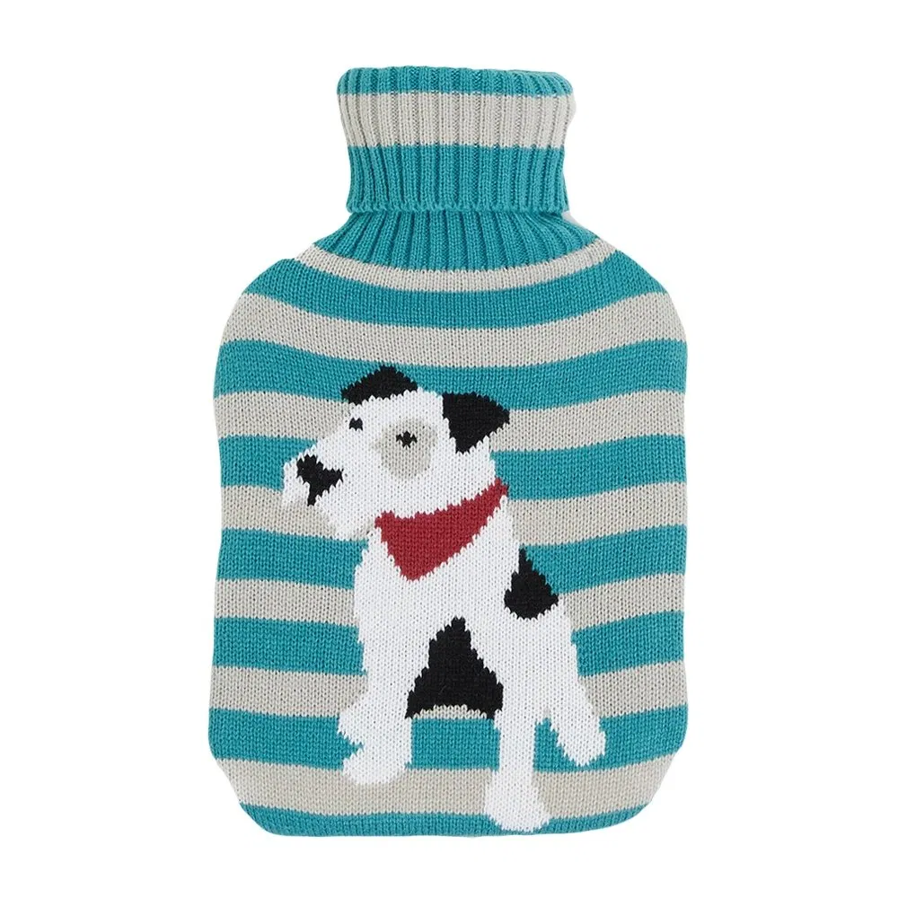 New Design Custom Reusable Washable Striped Knitted Hot Water Bag Bottle Cover for Daily Use