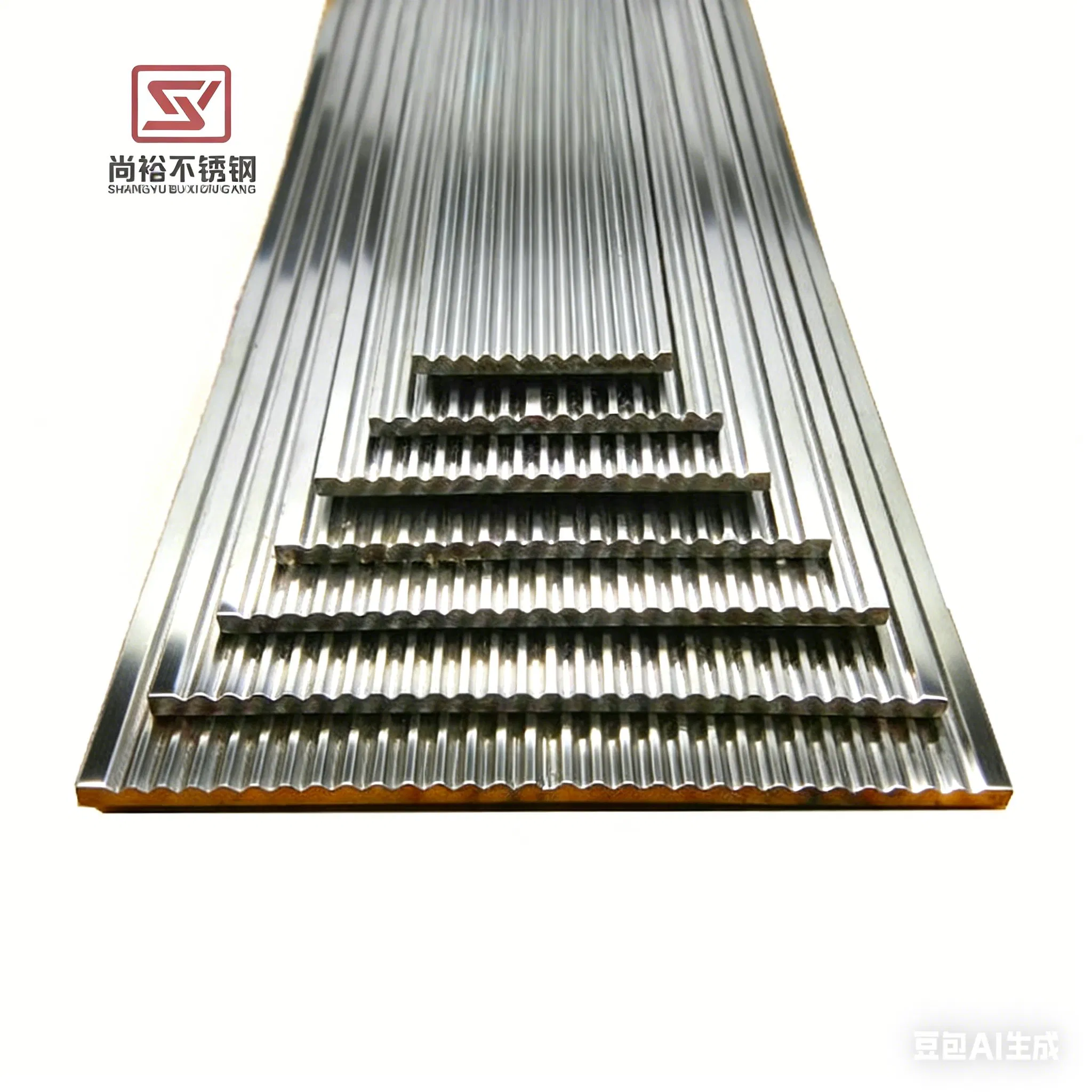 Stainless Steel Construction Thicker More Durable Flat Type Stair Nosing