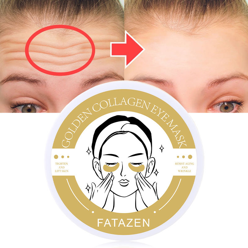 Hot Selling Remove Dark Circle Golden Gel Pads Private Label 24K Gold Organic Moisturizing Collagen Hydrogel Eye Mask Eye Patch