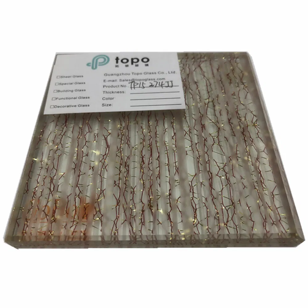 8mm, 10mm Clear Laminated Glass Wire Glass Tempered Laminated Glass