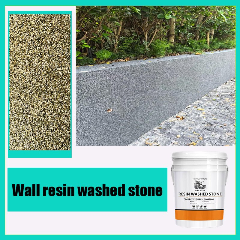 Colourful for Walls and Floors Resin Washstone Coating