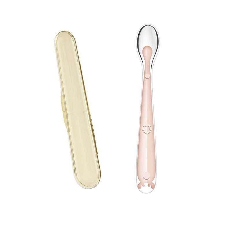 Soft Silicone Baby Spoon for Safe Feeding and Comfort