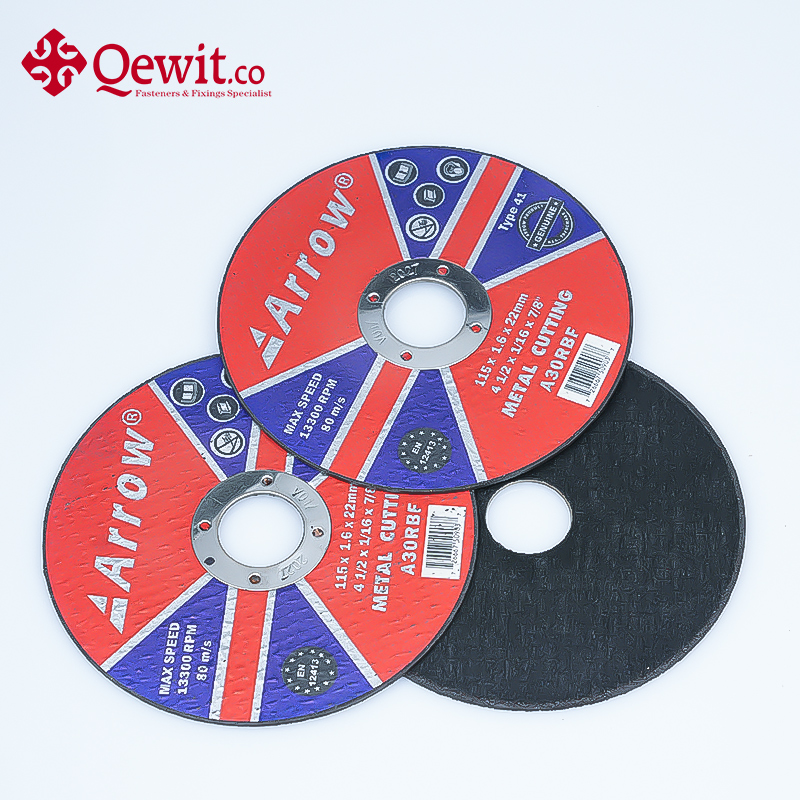 Абразивные отрезные круги по металлу, черные, 115 мм