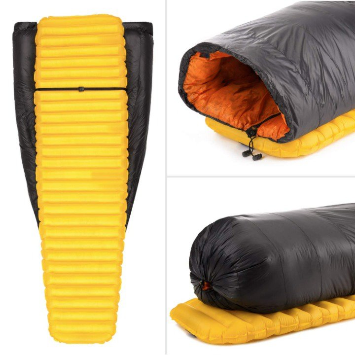 Down Top Quilt Mummy Sleeping Bag Alternative Camping Hiking Quilt