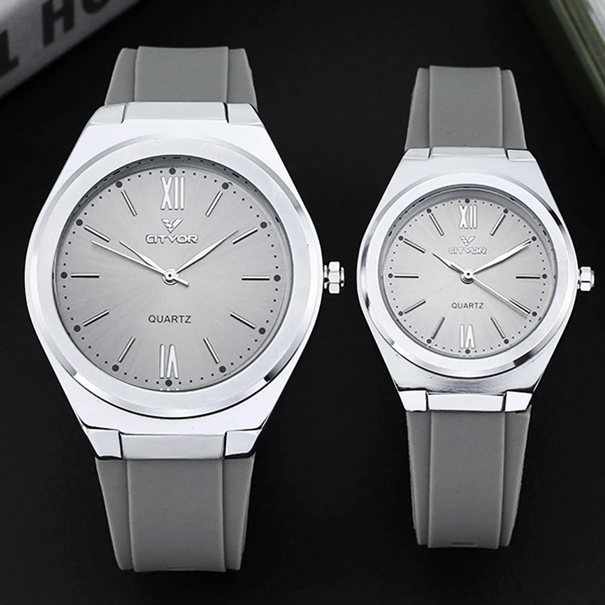 Customize Sport Waterproof Silicone Strap Men Watch Couple Watch