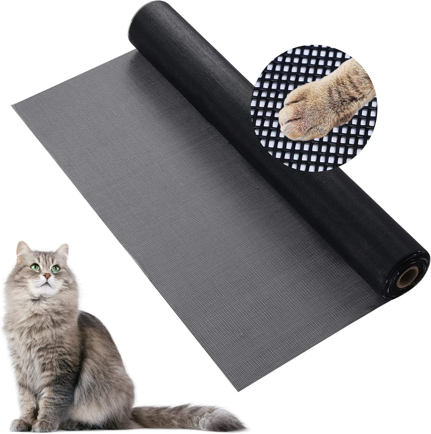 Heavy-Duty Anti-Scratch Pet Screen Mesh - Polyester Material
